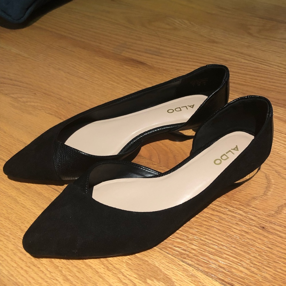 Aldo Leather Suede Flats